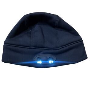L.L.Bean Navy LED Lighted Beanie Hat Pathfinder Skull Cap Unisex One Size
